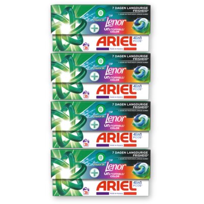 pdp-image-Ariel 4-in-1 pods+ unstoppables wascap 4-pack