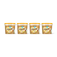 AH Smeuige pindakaas stukjes pinda 4-pack