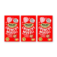 Holie's Crunchy muesli red fruit 3-pack