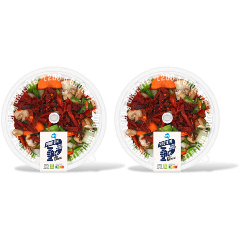 Stoommaaltijd beef teriyaki 2-pack