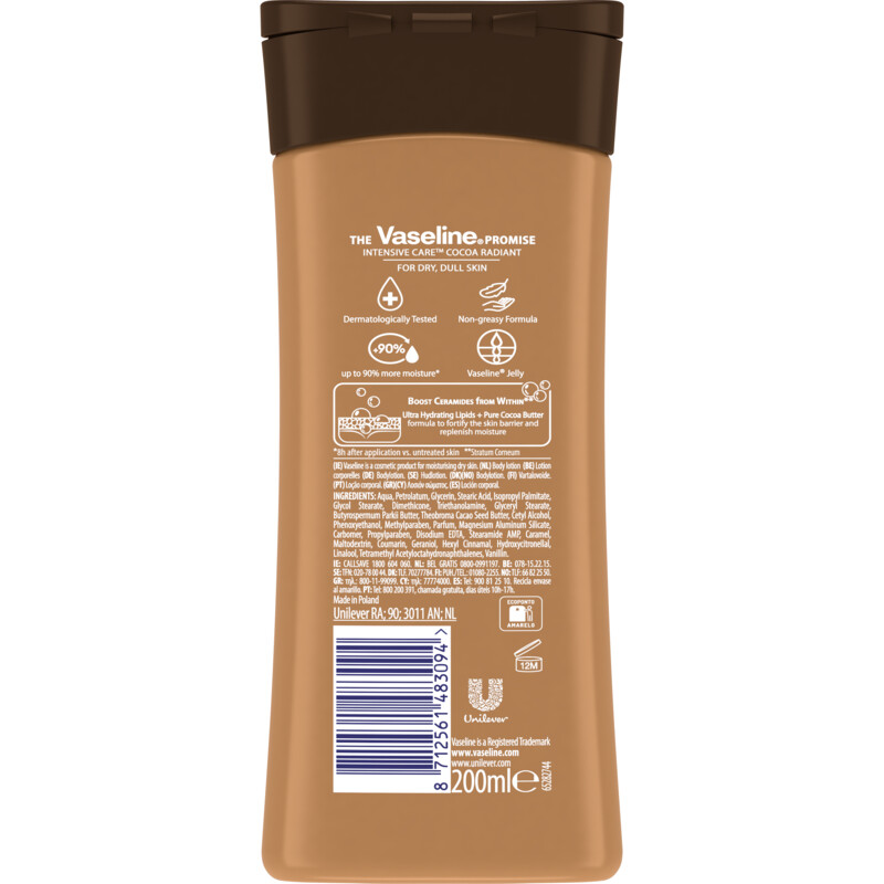 Een afbeelding van Vaseline Cocoa radiant lotion