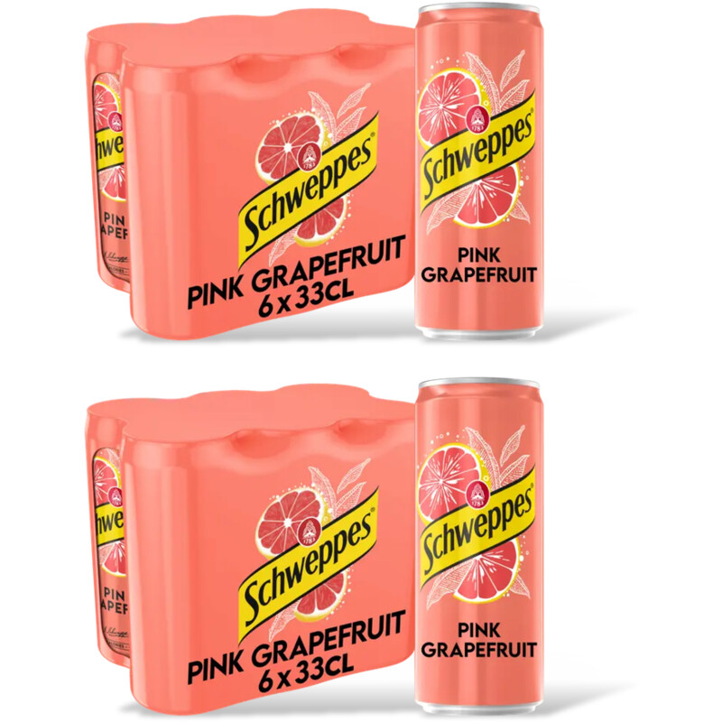 Schweppes Pink grapefruit 12-pack