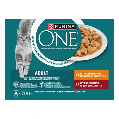 pdp-image-Purina ONE Adult reepjes in saus kip en rund