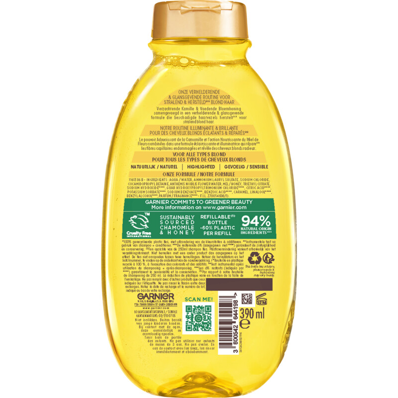 Een afbeelding van Ultra Doux Shampoo sun-kissed chamomile bel