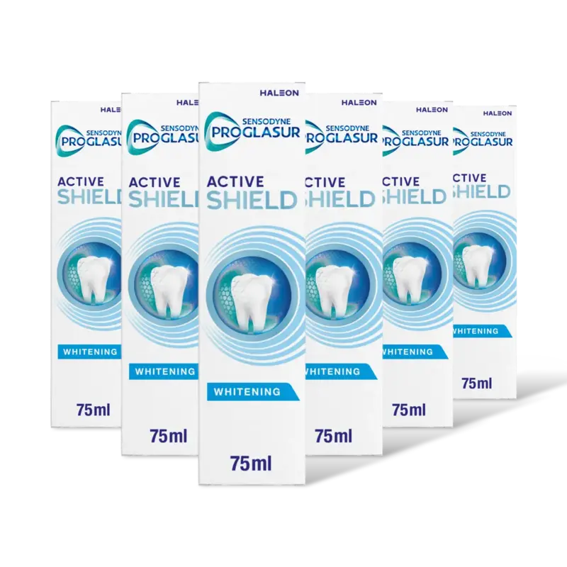 Sensodyne Proglasur activ shd white tandpasta 6pk