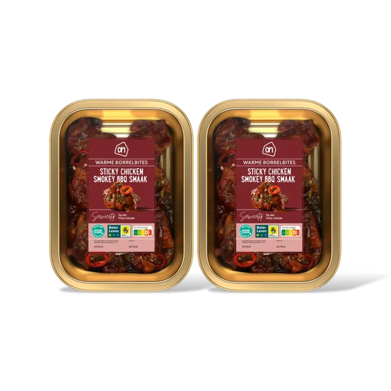 Sticky chicken smokey BBQ smaak 2-pack