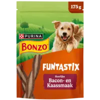 Bonzo Funtastix bacon-kaassmaak hondensnack