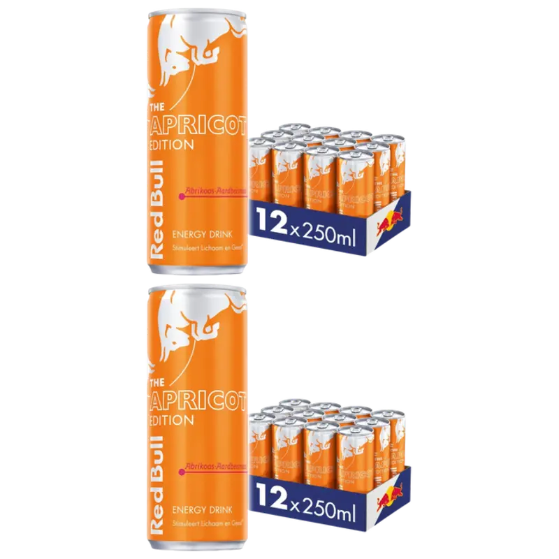 Red Bull Energy drink abrikoos-aardbei 2x 12-pack