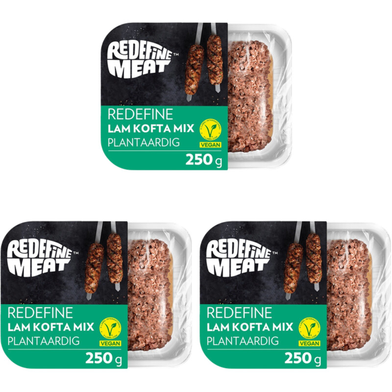 Een afbeelding van Redefine Meat Lamb kofta mix 3-pack