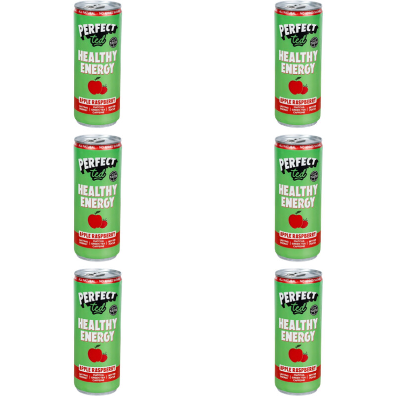 Een afbeelding van Perfect Ted Matcha apple raspberry 6-pack