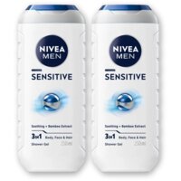 NIVEA Men sensitive douchegel 3-in-1 2-pack