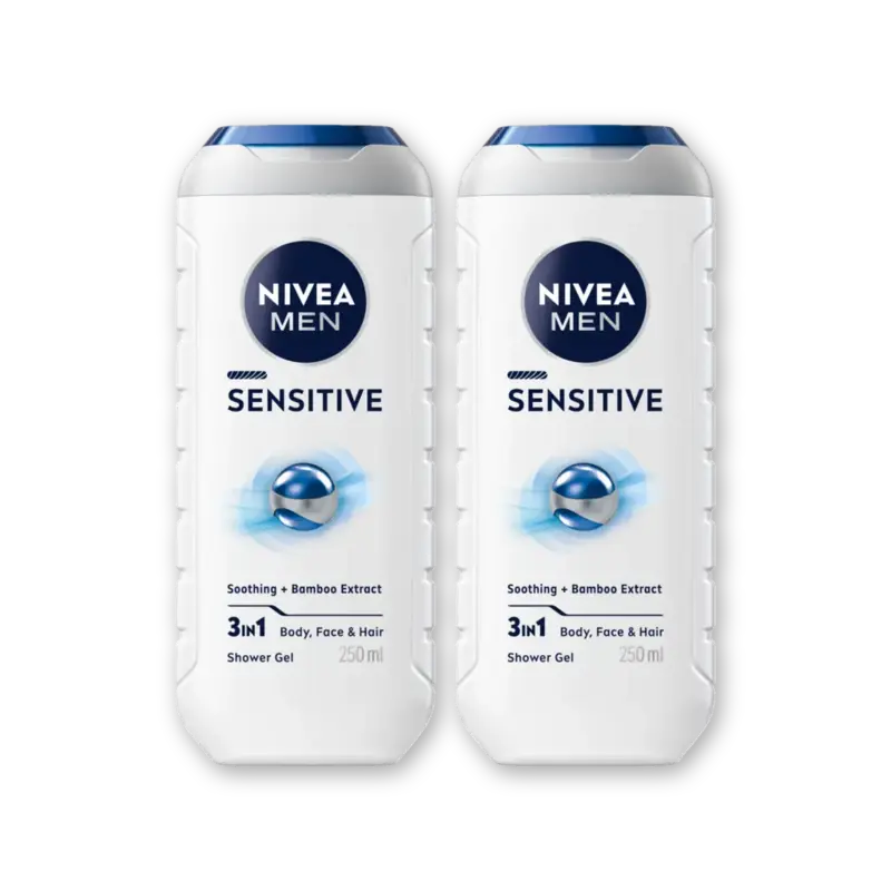 NIVEA Men sensitive douchegel 3-in-1 2-pack