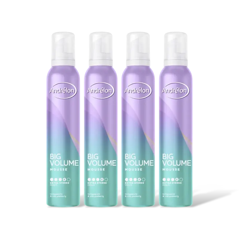 Andrélon Verrassend volume haarmousse 4-pack