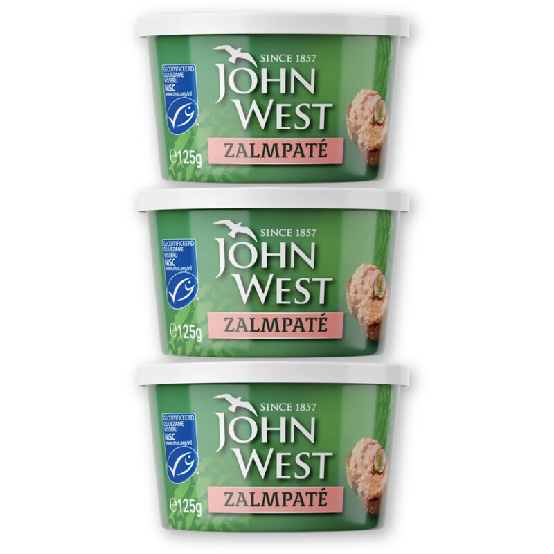 John West Vispate zalm 3-pack