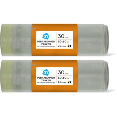 pdp-image-AH Pedaalemmerzakken mt trekband 30L 2-pack