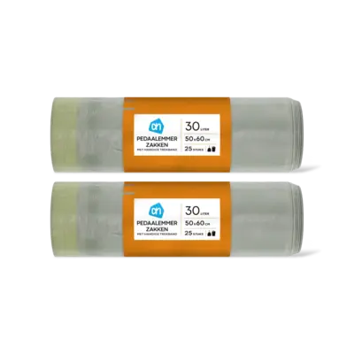 pdp-image-AH Pedaalemmerzakken mt trekband 30L 2-pack