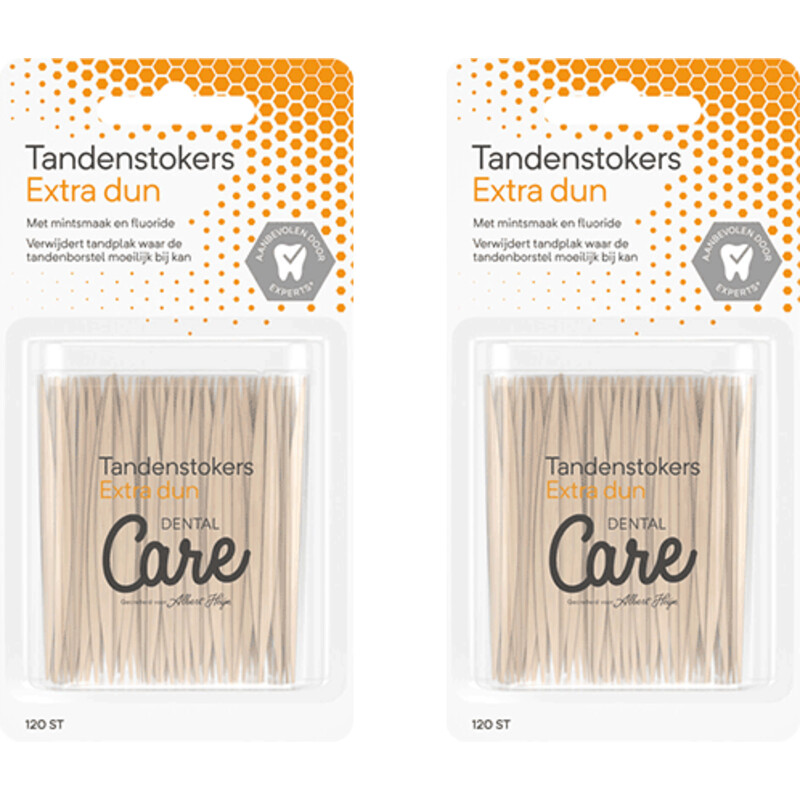 Een afbeelding van Care Tandenstokers extra dun 2-pack