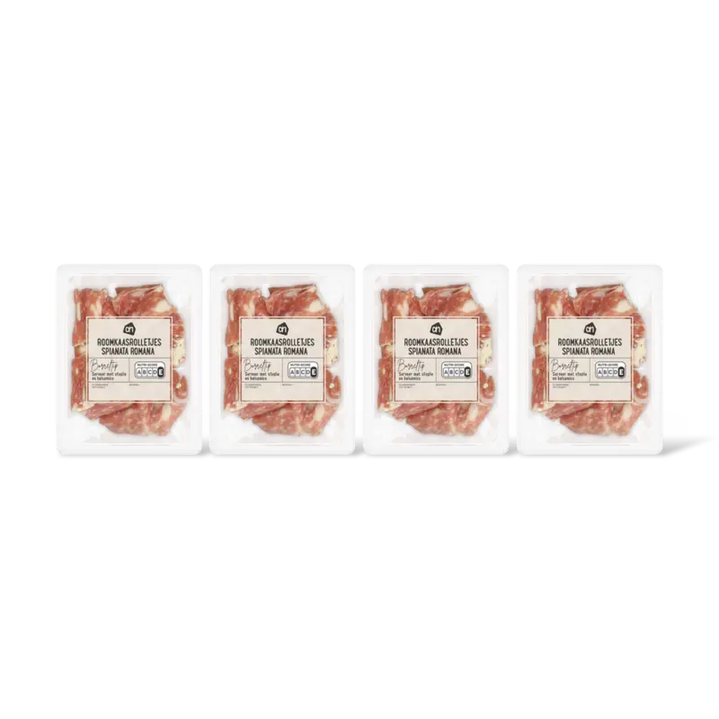 AH Roomkaasrolletjes spianata romana 4-pack