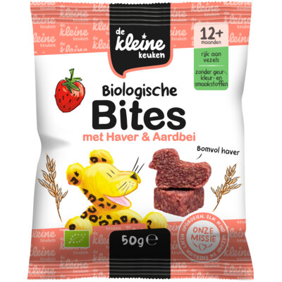 pdp-image-De Kleine Keuken Biologische bites haver & aardbei 12m+