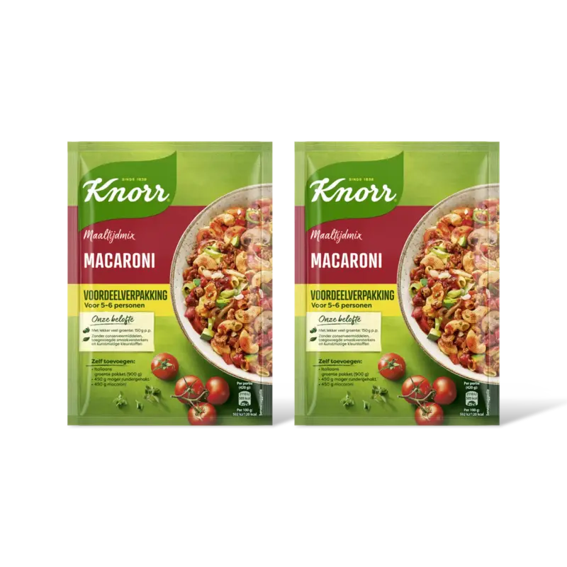 Knorr Maaltijdmix macaroni 2pack