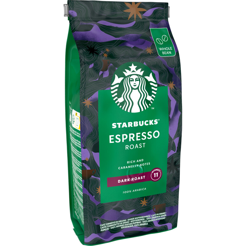 Een afbeelding van Starbucks Espresso dark roast koffiebonen