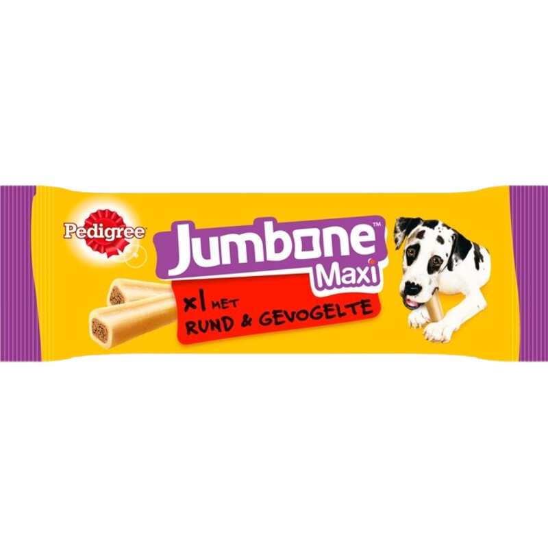 Een afbeelding van Pedigree Jumbone rund & gevogelte maxi