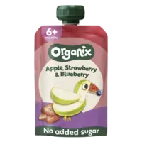 Organix Knijpfruit strawberry & blueberry 6m+