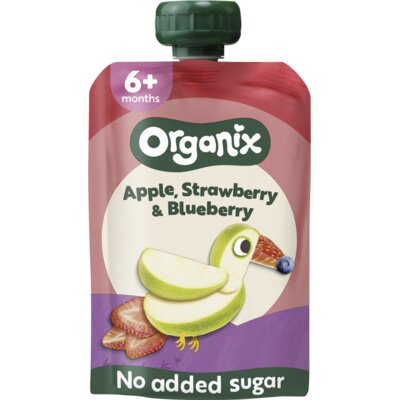 pdp-image-Organix Knijpfruit strawberry & blueberry 6m+