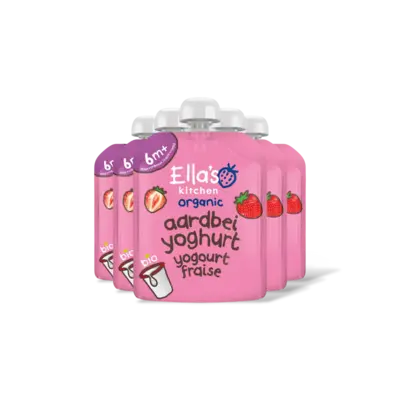 pdp-image-Ella's kitchen Biologische Aardbeien yoghurt 6m+ 5-pack