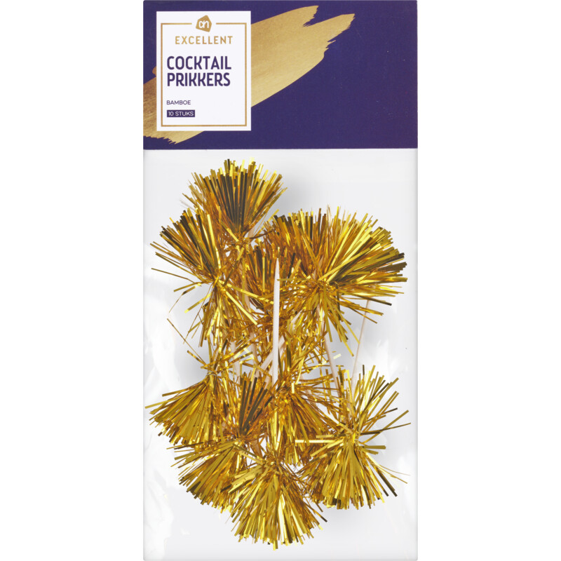 Een afbeelding van AH Excellent Cocktail prikkers pompon