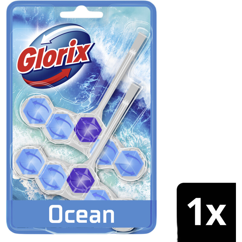 Een afbeelding van Glorix Power5 ocean duo pack wc-blok 2-pack