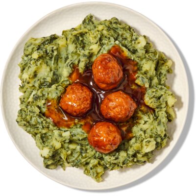 pdp-image-AH Stamppot spinazie gehaktballetjes