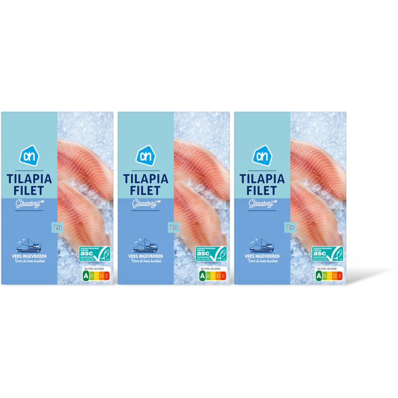AH Tilapiafilet graatvrij 3-pack