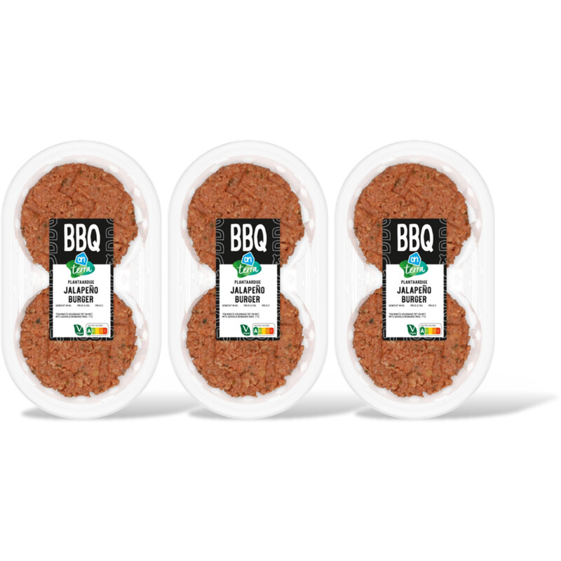 AH Terra Plantaardige jalapeno burger 3-pack