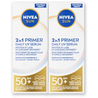 pdp-image-Nivea Sun 2 in 1 primer daily UV serum spf50+ 2-pk