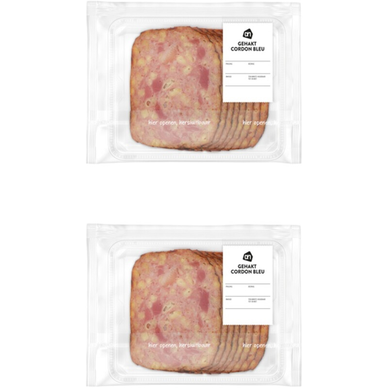 Een afbeelding van AH Gehakt cordon bleu 2-pack