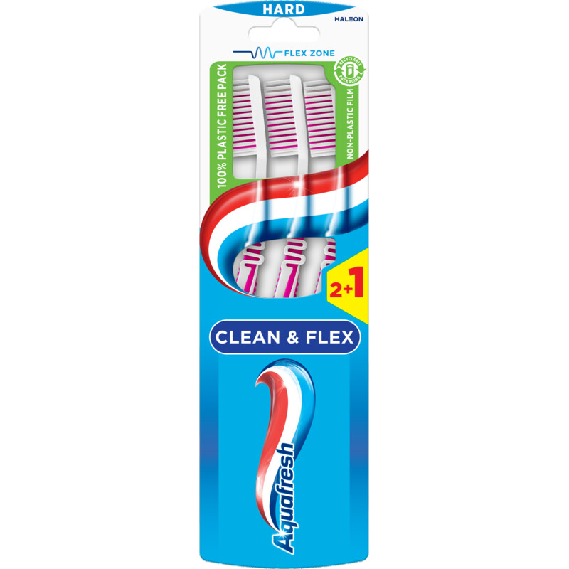 Een afbeelding van Aquafresh Clean & flex hard tandenborstel