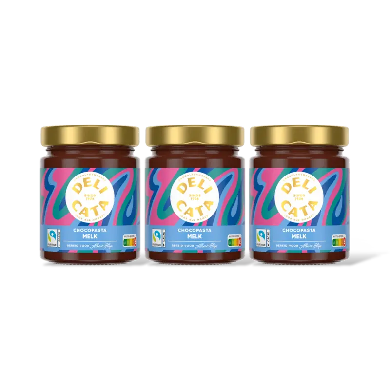 Chocoladepasta melk chocola 3-pack
