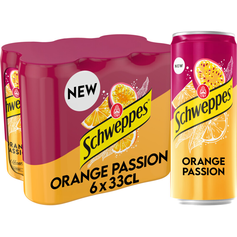 Een afbeelding van Schweppes Orange passion 6-pack