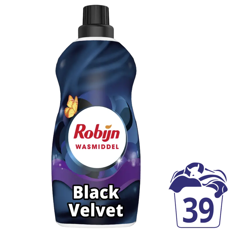 Robijn Black velvet wasmiddel voordeelfles
