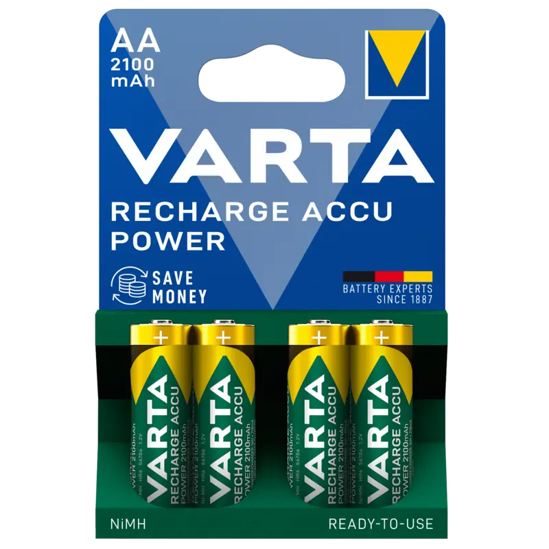 AA oplaadbare batterijen 2100 mAh