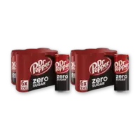 Dr Pepper Zero 6-pack 2-pack