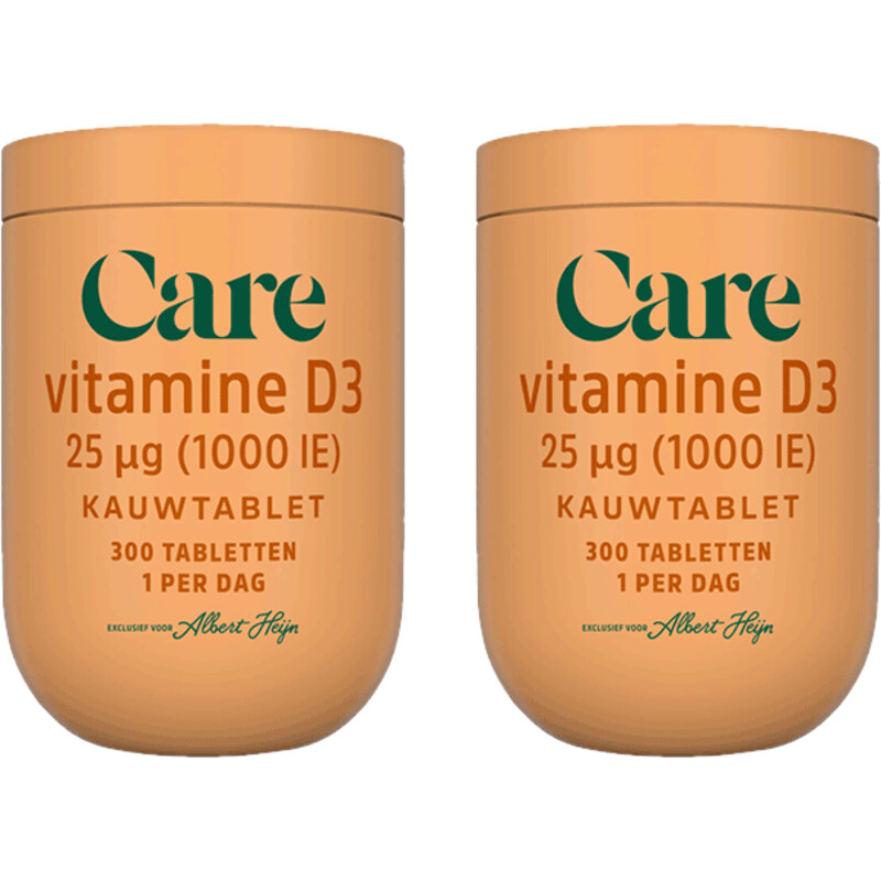 Een afbeelding van Care Vitamine D3 25µg 2-pack