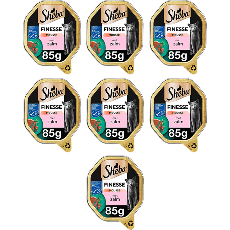 Een afbeelding van Sheba Finesse Mousse Zalm 7-pack