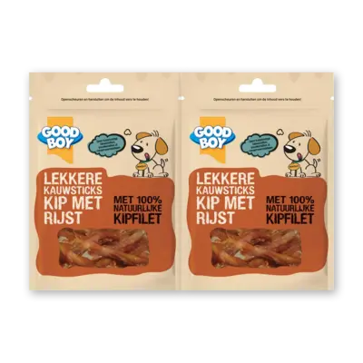 pdp-image-Good boy Lekkere kauwsticks kip met rijst 2-pack
