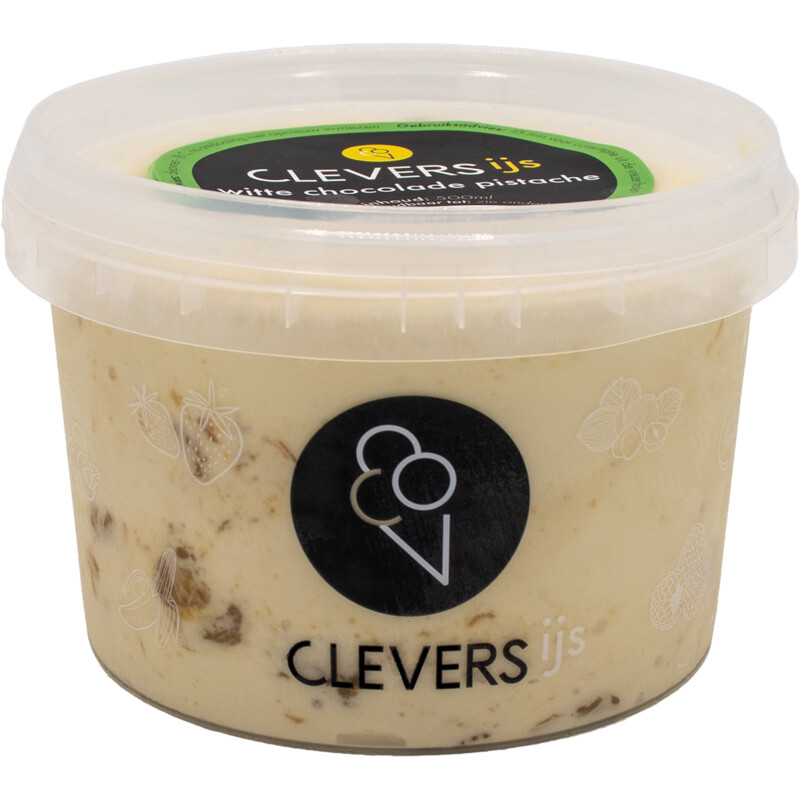 Clevers Witte chocolade-pistache ijs
