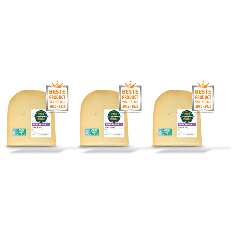 AH Zaanlander Extra belegen 35+ stuk 3-pack