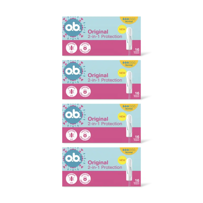 o.b. Original 2-in-1 protection normal 4-pack