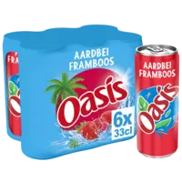 Oasis Aardbei framboos 6-pack