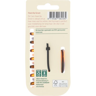 pdp-image-Care Accessories haarclip groot bruin